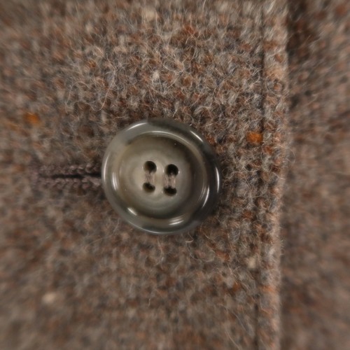VTG Donegal Tweed Jacket Womens 14 Brown 100% Wool Flecks Blazer USA Evan Picone - Picture 5 of 17