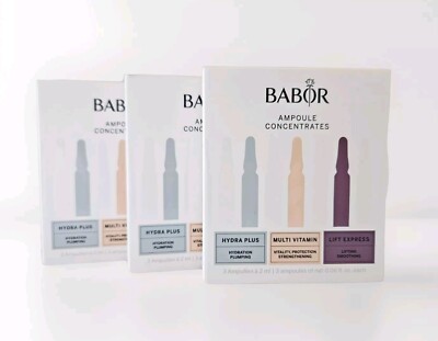BABOR 3x Ampullen Set Hydra Plus Multivitamin Lift Express 9x 2 ml 