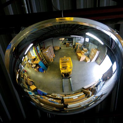 Global Industrial Full Dome crylic Warning Mirror Indoor 36'' Dia. 360 Viewing