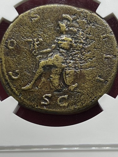 HADRIAN AE SESTERZIO Classificato ChVF di NGC - Foto 4 di 4