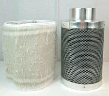 4" Air Carbon Filter Odor Control with Australia Virgin Charcoal 11.5" X6.5"