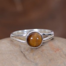 Tiger Eye Ring, Gemstone ring, Handmade Jewelry, Tiger Eye Jewelry, Women's ring