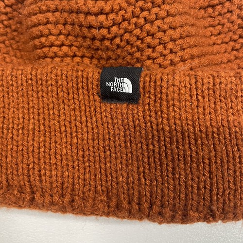 The North Face Beanie Hat Cap Women’s Burnt Orange Outdoor Winter Knit - Picture 2 of 5