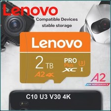 Lenovo 2 TB with Adapter PRO Plus U3 Micro TF SD XC 1 Memory Card A2 4K