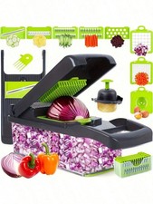 1 Vegetable Onion Chopper – Multifunctional Kitchen Cutting Tool with  Bask-UK