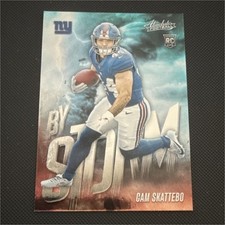 Panini Absolute 2025 Cam Skattebo #2 New York Giants By Storm Rookie Insert NFL