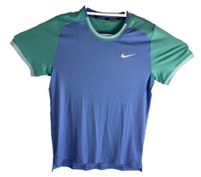 Nike Court Advantage Dri-FIT Tennis Shirt Blue Men's Size Small FD5320-494