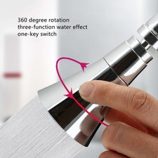 3 Modes Kitchen Water Faucet Aerator Universal Adjustable Splash Bubbler Water S