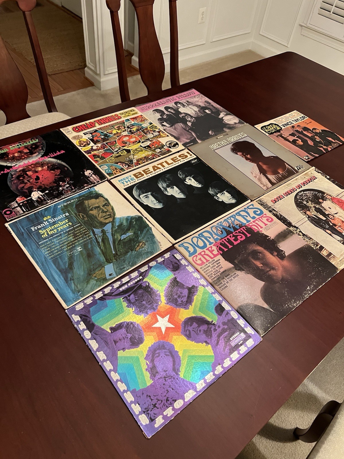 Lot of 10 Vintage Vinyl Records LP Mixed Artists 60s Please See Photos