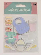 RARE Jolee's Learning To Eat Baby Food Bib Sippy Cup Scrapbooking Stickers
