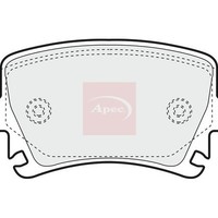 Apec BremsbeläGe Hinten FüR Seat Altea 5P1 2004-2015 (R90) PAD1324