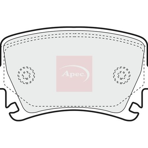 Apec BremsbeläGe Hinten FüR Seat Altea 5P1 2004-2015 (R90) PAD1324-image