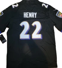 youth size baltimore ravens #22 derrick henry S-xl stitched customized nwt.