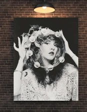 Stevie Nicks Black & White Poster