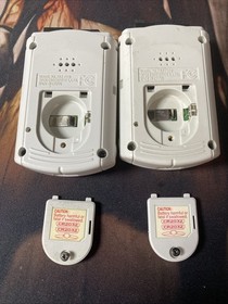 Lot of 2 Sega Dreamcast VMU's (HKT-7000) w/ NEW BATTERIES
