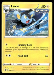 Luxio 047/163 Uncommon Battle Styles Pokemon TCG