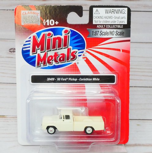 Camioneta Ford Mini-Metales 30409, 1960 '60, Corinthian White, escala 1/87 HO | Condition: New