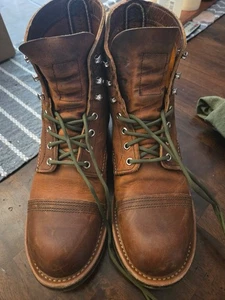 Red Wing Shoes 8085 Iron Ranger Men's Boot Copper Rough and Tough 8.5