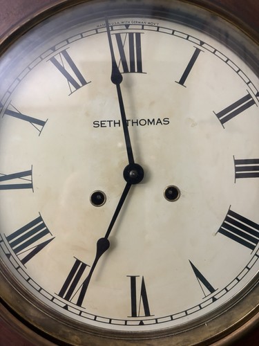 Seth Thomas Tropfen Regulator Achteck Schulhaus Wanduhr Nr. 1754 mit Video - Bild 5 von 24
