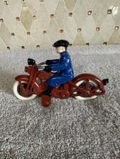 Vintage Hubley Cast Iron Harley Davidson Motorcycle
