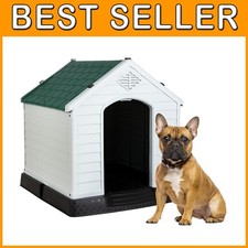 Durable Plastic Dog House with Air Vents