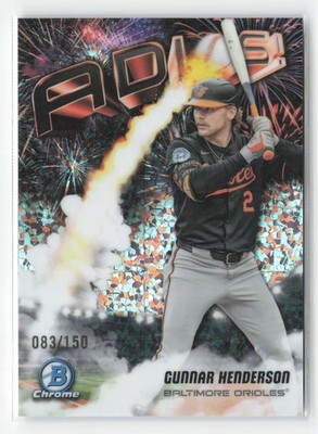 Gunnar Henderson 2025 Bowman Chrome #AD-9 Adios Mini-Diamond #/150