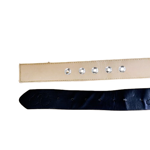 Vintage-Style Patch Belts Bundle – Black Embroide… - image 10