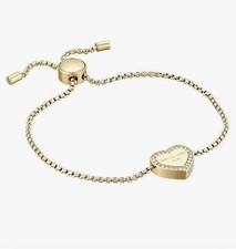 New Michael KORS HERITAGE Crystal Heart Slide...