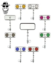 ORIGINAL LOWRIDER Vintage Rectangle FLAT Twisted Bicycle Mirror – Many Colors.
