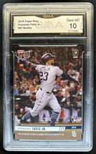 2019 Topps Now Fernando Tatis Jr. RC Rookie #87 Padres GMA 10