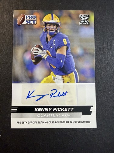 2022 Leaf Pro Set Auto Kenny Pickett #PSA-KP3 Rookie RC Autograph 