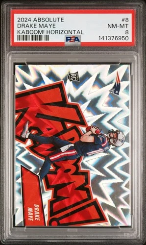2024 PANINI ABSOLUTE KABOOM! HOR #8 DRAKE MAYE PSA 8