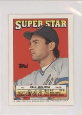 1988 Super Star Sticker Back Cards ( 149) Paul Molitor Mike Schmidt #42 HOF 04br