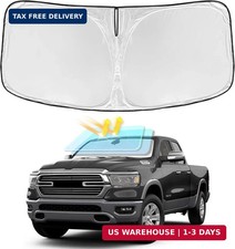 for Dodge Ram 1500 2011-2018 Windshield Sun Shade - 4 Layers Car Sunshades for F
