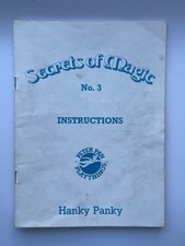 Peter Pan Secrets of Magic Set Spare Part - Instructions Replacement Part