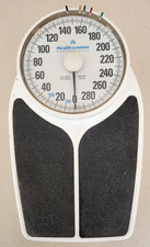 Vintage Health O Meter Professional Big Foot Scale 330lb Model 150 with Markers