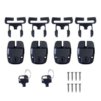 CANADIAN SPA CO. Hot Tub Cover Clips, 4-Piece Set of Lockable Cover Clips, Ho...