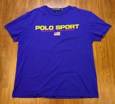 Polo Sport Ralph Lauren Spellout Bandiera USA Vestibilità Classica Maglietta Media 