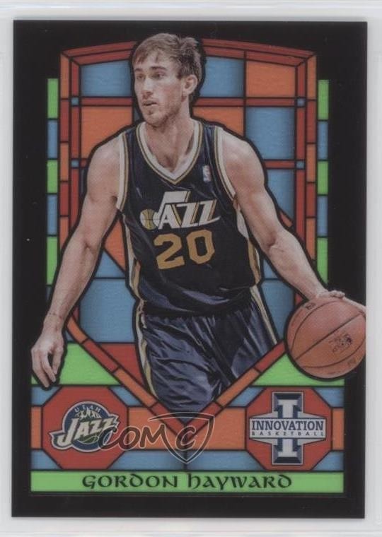 2013-14 Panini Innovation Stained Glass Gordon Hayward #64 2r7
