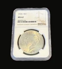 1924 PEACE SILVER DOLLAR ($1) CERTIFIED NGC MS 62