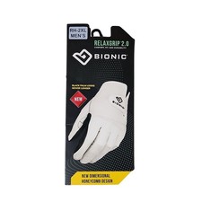 Bionic RelaxGrip 2.0 Men's Golf Glove White Black Palm Right Hand Size 2XL