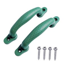 Plastic Safety Handles 2 Pcs Playground Grab Handles Non-Slip Green-2pack