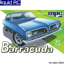 Mpc 994 125 1969 Plymouth Barracuda Plastic Model Kit