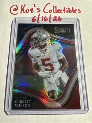 2022 Select Draft Picks Tri-Color Prizm /199 Garrett Wilson #104 Rookie RC