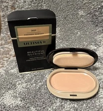 Ultima II Beautiful Nutrient Nourishing Pressed Powder Deep .32 oz NOS. RARE