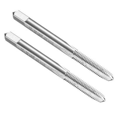 2pcs Hand Bottom Tap #10-32 UNF 2B Bottoming Style Screw Tapping Threading Tool
