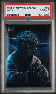 2024 TOPPS CHROME STAR WARS GALAXY #92 YODA PSA 10 | eBay