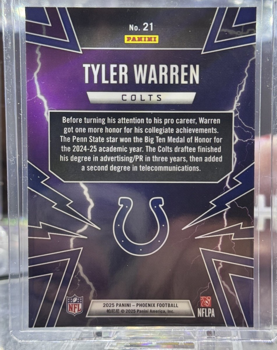 SUPER JUNIOR ヒチョル メモカ 落下物 トレカ 下敷き カード31点 2025 PANINI PHOENIX #21 TYLER WARREN THUNDERBIRDS SILVER ROOKIE RC