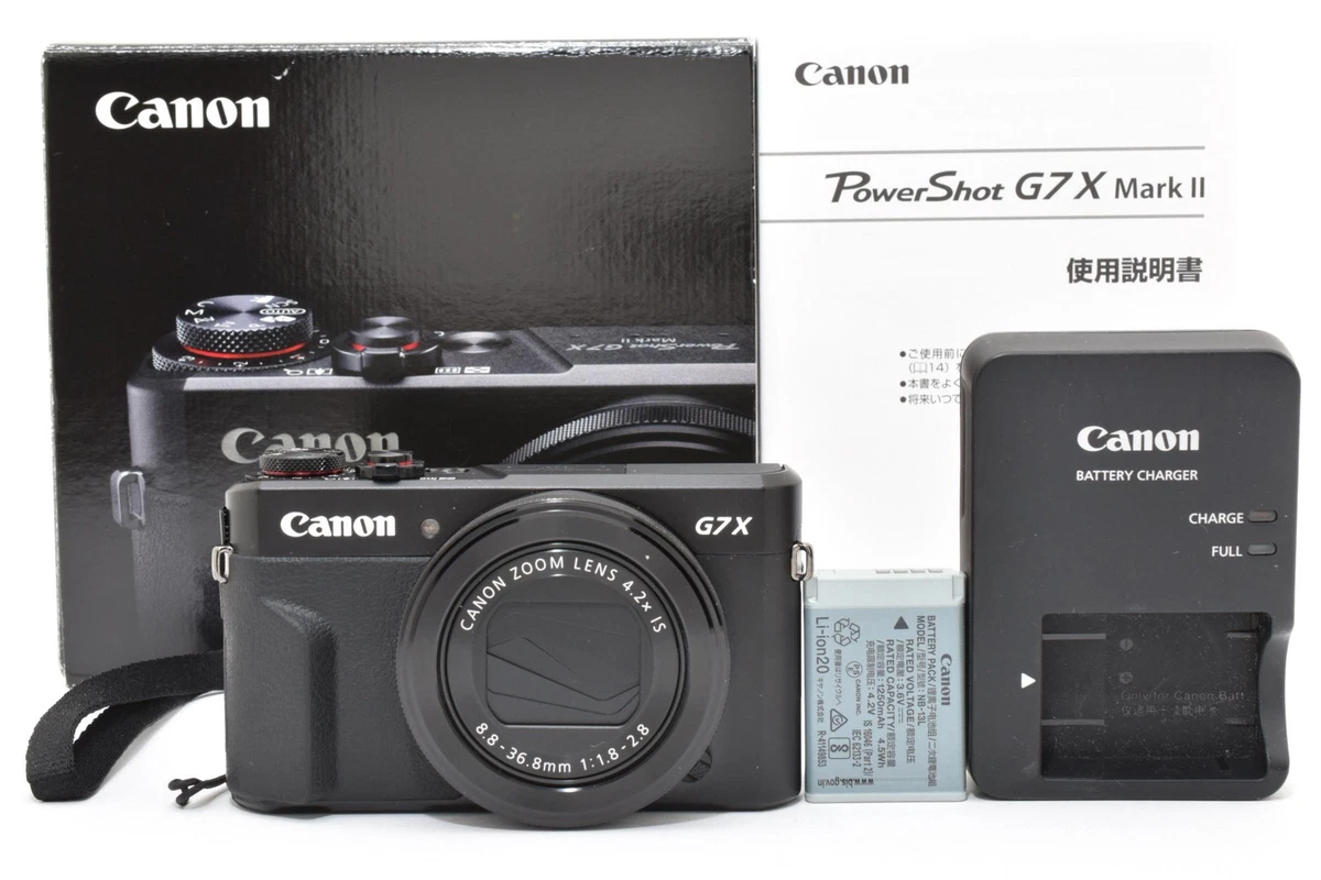 Цифровые фотоаппараты Canon PowerShot G7 X Mark II 3-9,9x