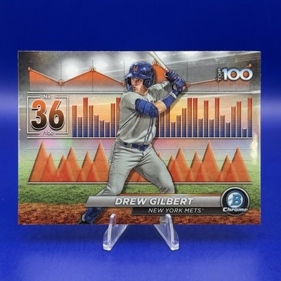 2024 Bowman Chrome Drew Gilbert Bowman Top 100 Prospects #BTP-36 RC Mets